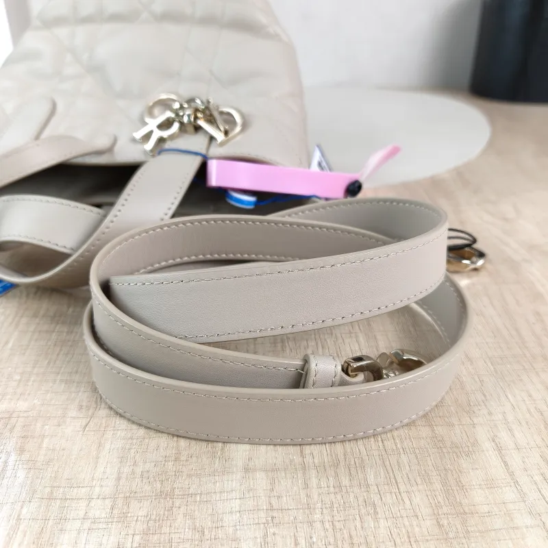 DIOR Top Handle Bag TOUJOURS Edition Beige Calfskin Mini 13 × 12 × 15 cm — detail view 4 of 13
