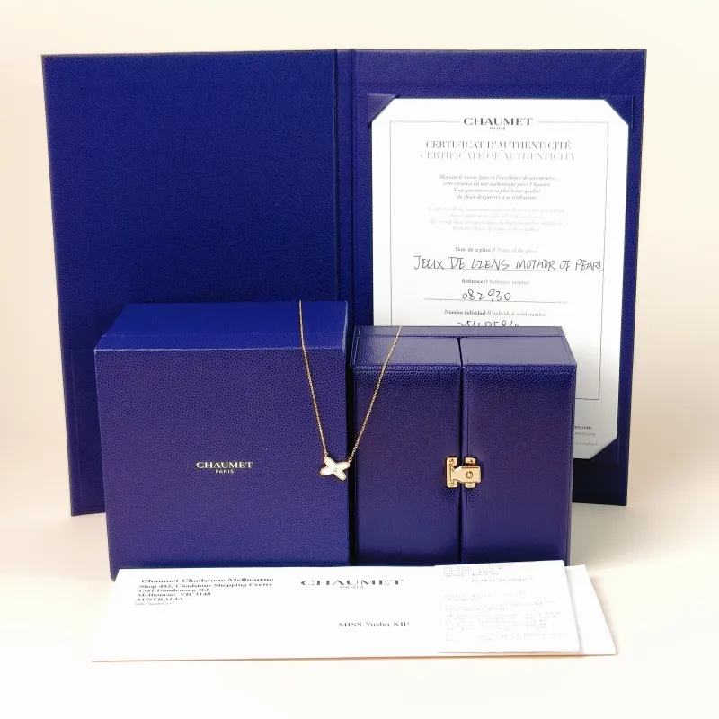 CHAUMET Necklace Jeux de Liens · Collection · Necklace Diamond18KR ose Gold One Size 40cm — cover view 2 of 13