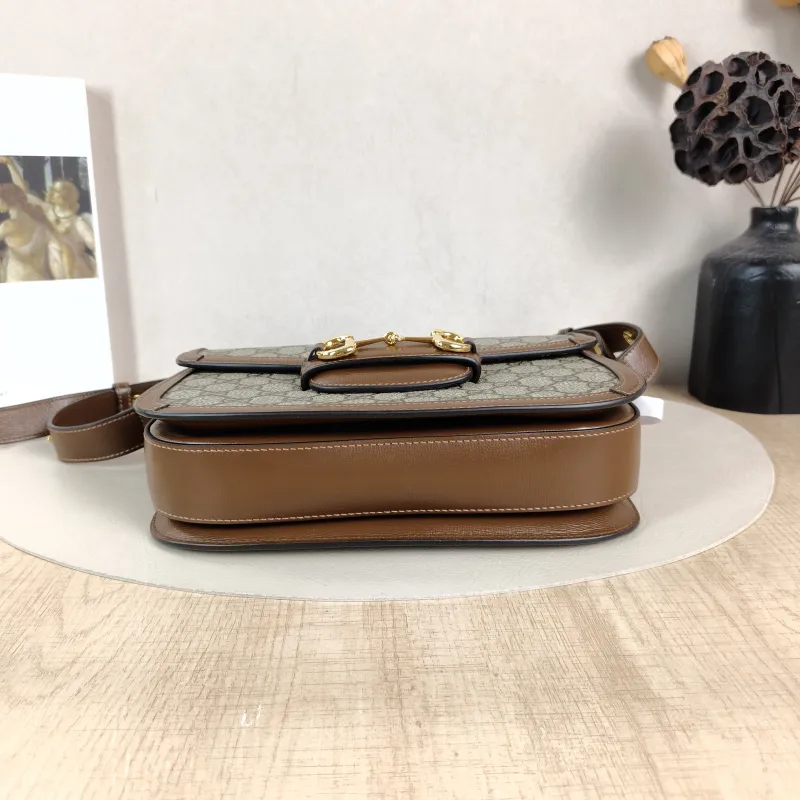 GUCCI Shoulder Bag Horsebit 1955 Horsebit Medium Monogram PVC Medium25 × 8 × 18 cm — cover view 4 of 5