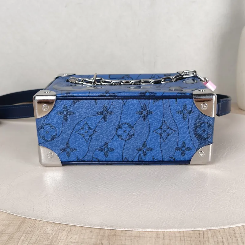 Louis Vuitton Crossbody Bag SOFT TRUNK Box Navy PVC Mini 18.5 × 8 × 13 cm — cover view 5 of 5