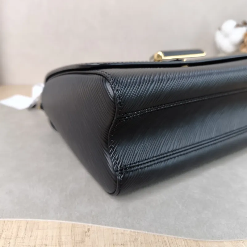 Louis Vuitton Crossbody Bag Twist Black Epi Embossed Calfskin Medium 23 × 9.5 × 17 cm — detail view 15 of 15