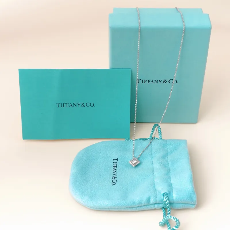 Tiffany&Co. Necklace Necklace PT950Diamond One Size41cm — cover view 9 of 10