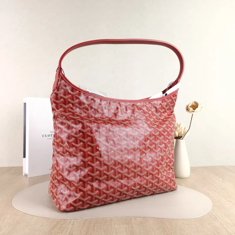 GOYARD Shoulder Bag Boheme Hobo​ Red PVC Small 43 × 14 × 27 cm — cover view 4 of 4
