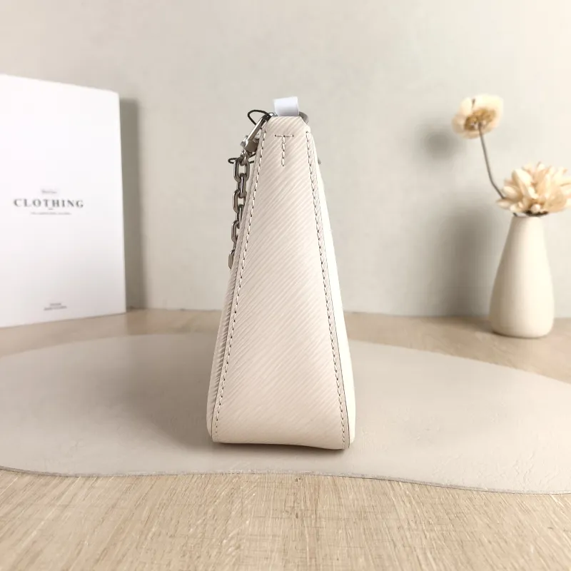 Louis Vuitton Crossbody Bag MARELLE White Epi Embossed Calfskin Small 25 × 8 × 15 cm — detail view 10 of 10