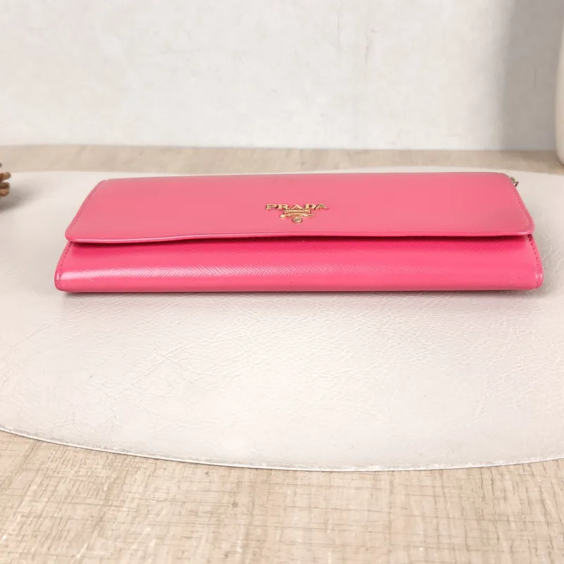 PRADA Shoulder Bag Shoulder Bagwoc Pink Calfskin 21 × 2.5 × 10.5 cm Conditioned — cover view 4 of 5