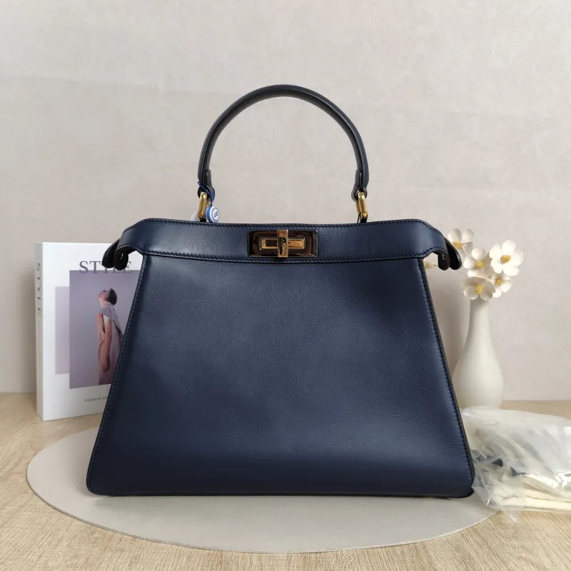 FENDI Top Handle Bag Peekaboo IS ee U Petite Calfskin Medium33.5 × 13 × 25.5 cm — cover view 11 of 13