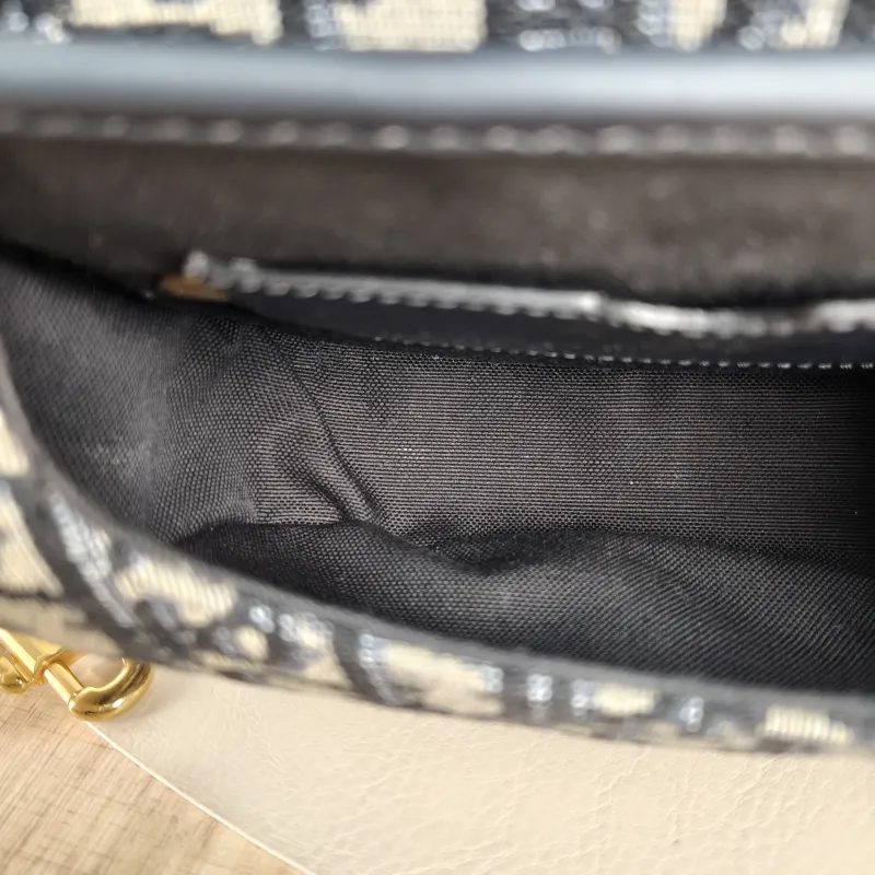 DIOR Crossbody Bag Bobby Blue Canvas Small18 × 5 × 14 cm — detail view 1 of 12