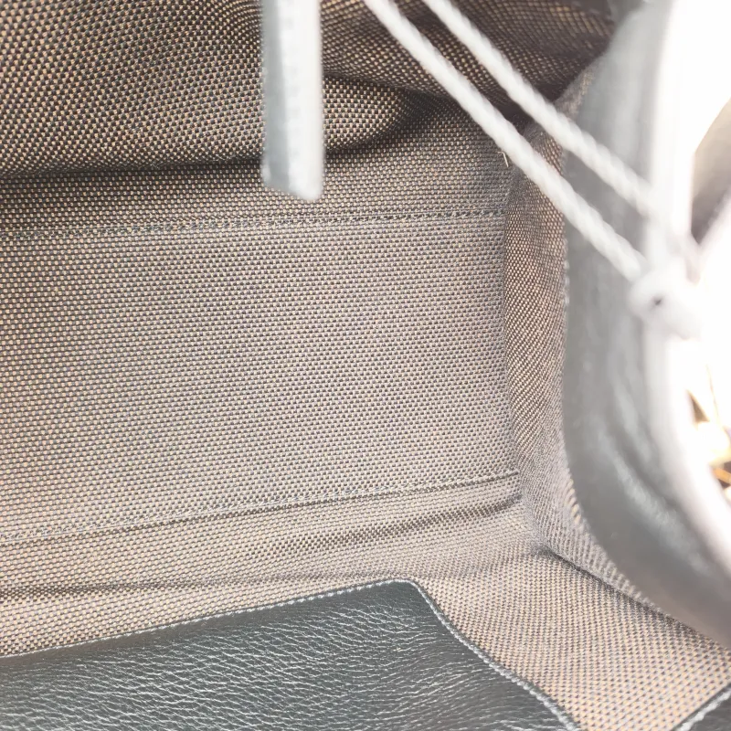 PRADA Tote Bag Black Calfskin One Size 32 × 15 × 22 cm — detail view 9 of 11