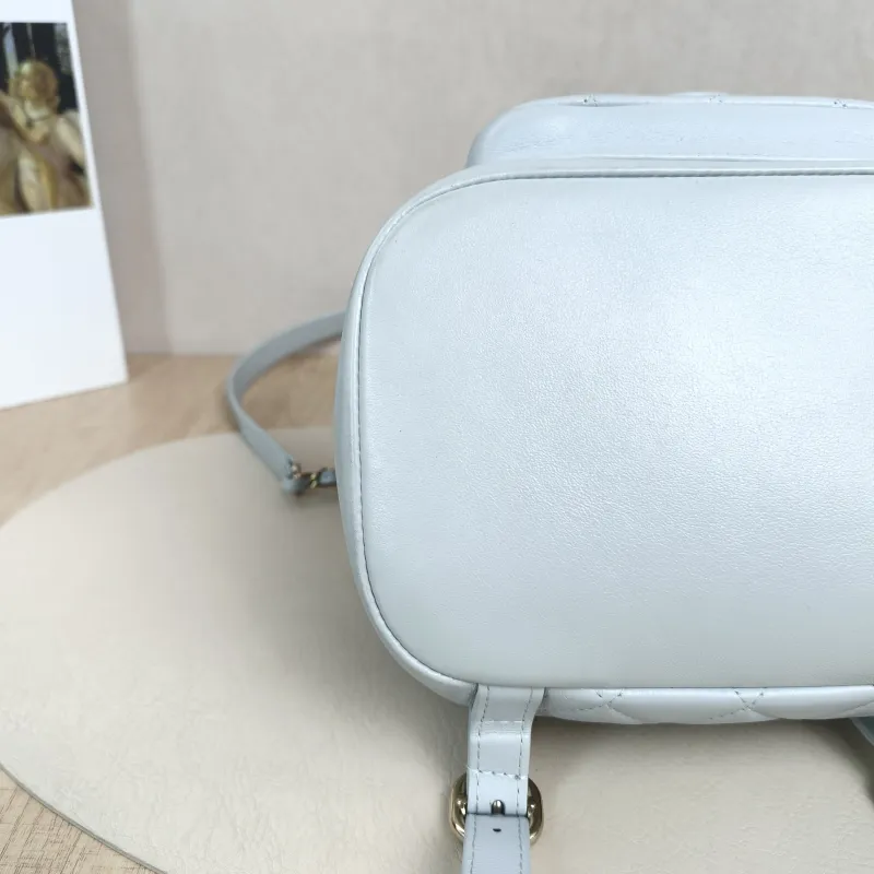 Chanel Backpack Duma Blue Lambskin Small18 × 12 × 18.5 cm — detail view 10 of 14