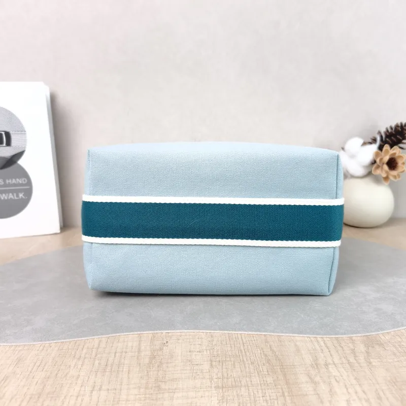 Hermès Top Handle Bag bride-a-brac Blue Canvas Small 21 × 12 × 27 cm — cover view 5 of 5