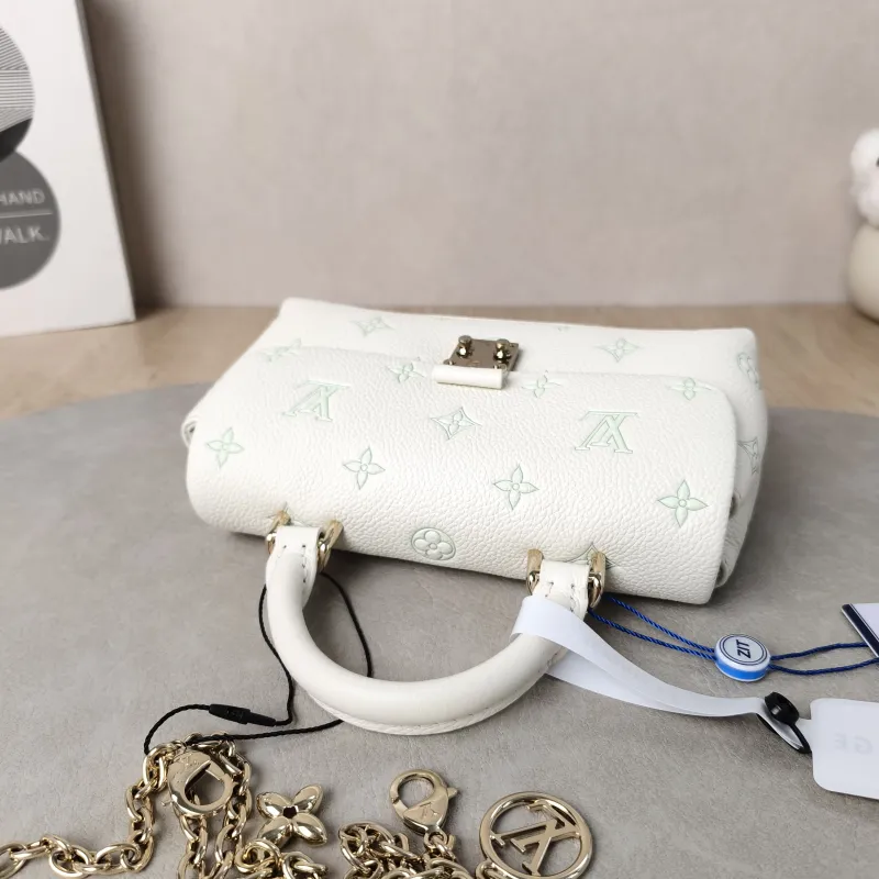 Louis Vuitton Crossbody Bag MADELEINE White · Green Calfskinnano21 × 6 × 12.5 cm — detail view 13 of 14