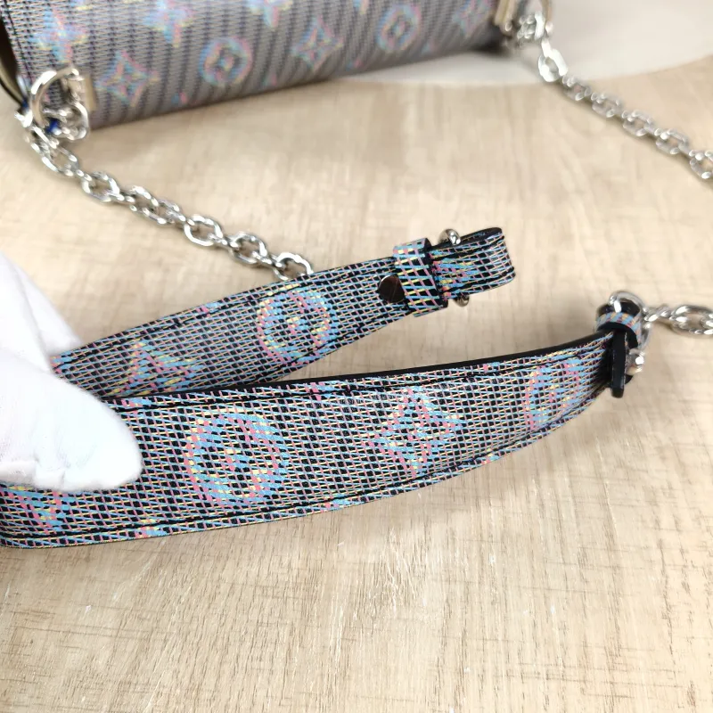 Louis Vuitton Crossbody Bag Twist Blue PVC Medium 23 × 9.5 × 17 cm — detail view 1 of 12
