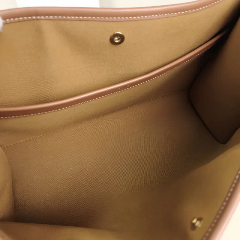 CELINE Top Handle Bag Horizontal Cabas Shopping Tote Beige PVC Mini 34 × 12 × 22.5 cm — detail view 1 of 11