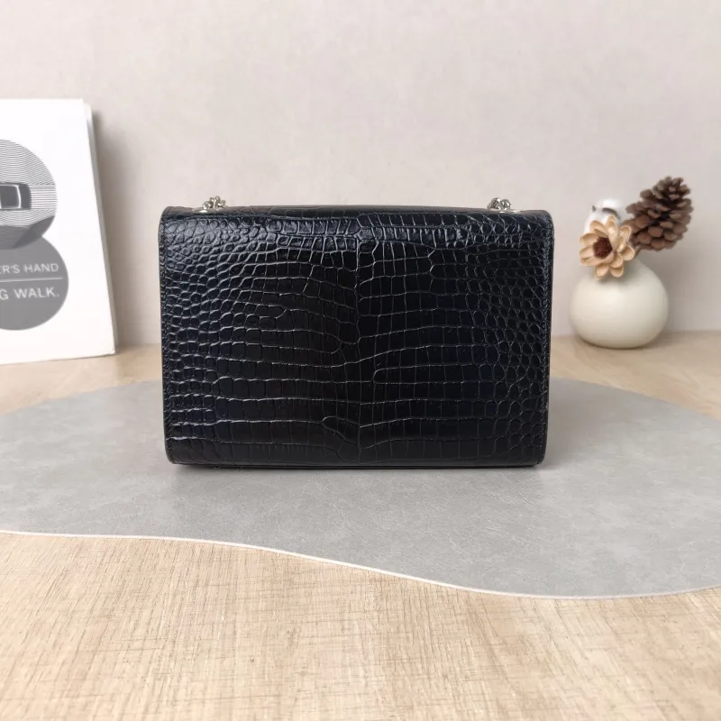 SAINT LAURENT Crossbody Bag KATE Edition Black Calfskin Small20 × 5 × 12.5 cm Conditioned — cover view 4 of 5