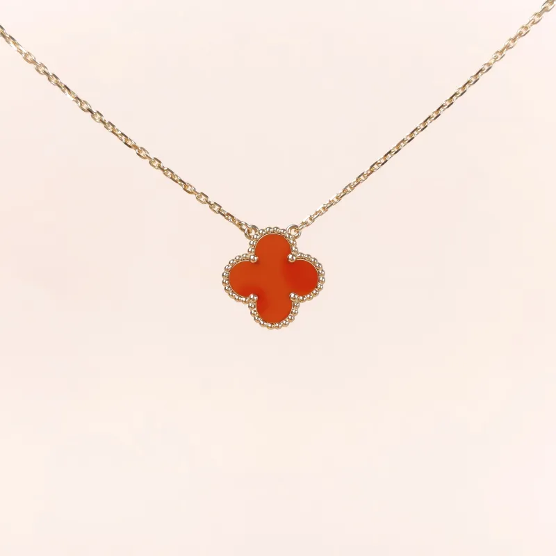 Van Cleef & Arpels Necklace Alhambra Alhambra Collection Necklace 18KY ellow Gold Vintage Small42cm