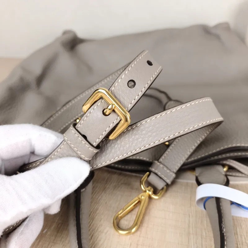 PRADA Top Handle Bag Tote Bag Grey Calfskin One Size36 × 11 × 35 cm — detail view 9 of 13