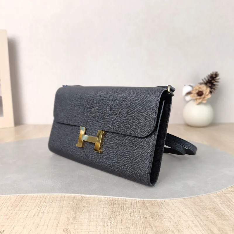Hermès Crossbody Bag Constance To Go woc Gold-Tone Hardware Black Epsom Embossed Calfskin One Size 21 × 2 × 13 cm W — cover view 4 of 5
