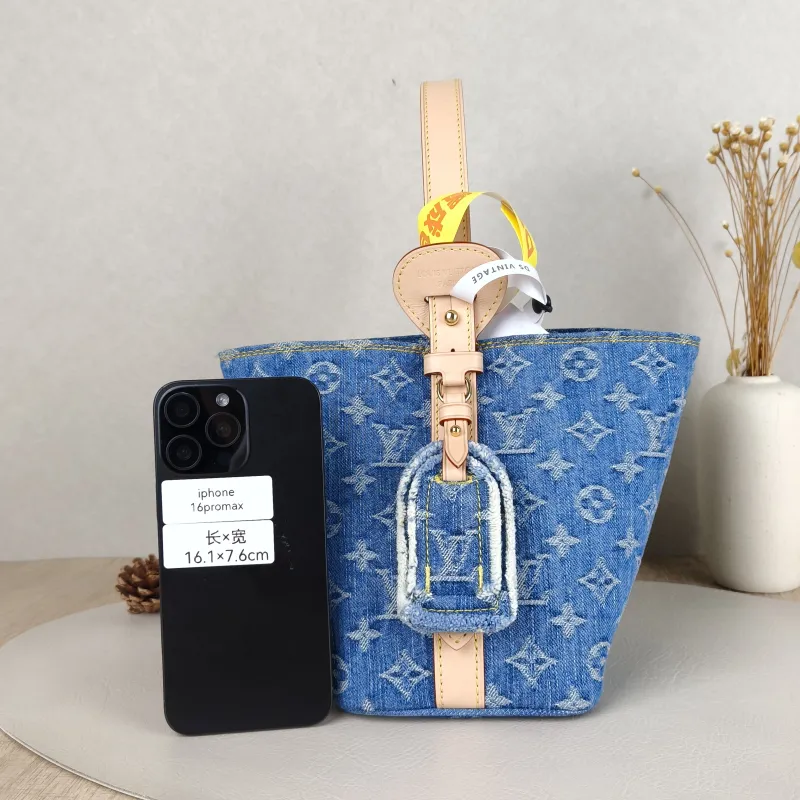 Louis Vuitton Top Handle Bag ALL IN BB Blue BB16 × 12 × 18 cm — cover view 6 of 6