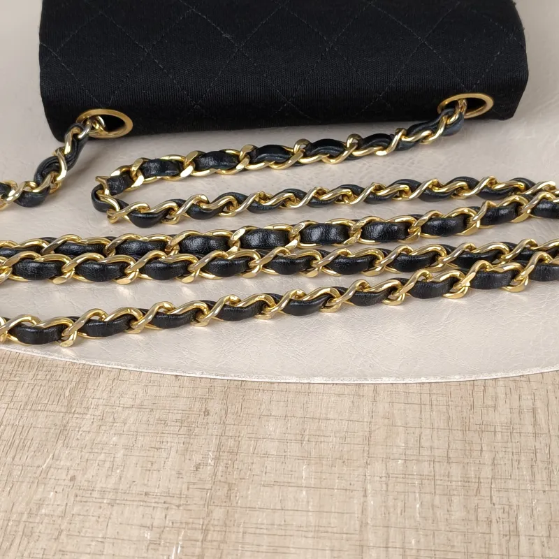 Chanel Crossbody Bag Classic Flap Mini CF Mini Black Canvas One Size 17 × 7 × 13.5 cm 0 — detail view 11 of 13