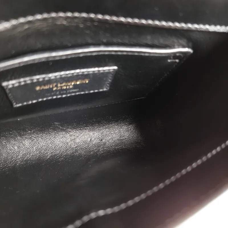 SAINT LAURENT Crossbody Bag MANHATTAN Black Calfskin Mini 19 × 14 × 4 cm — detail view 3 of 11