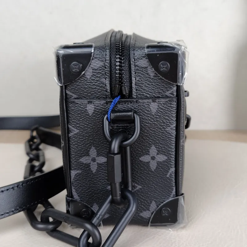 Louis Vuitton Crossbody Bag SOFT TRUNK Box Eclipse PVC Mini 18.5 × 8 × 13 cm — detail view 2 of 12