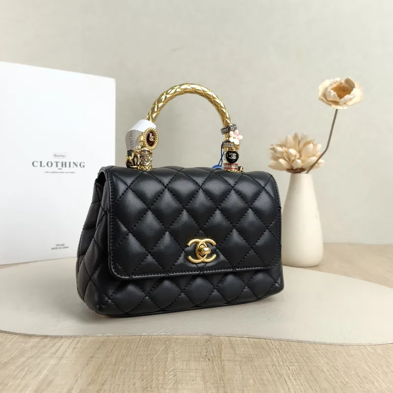 Chanel Crossbody Bag Coco HandleBlack Calfskinmini19 × 9 × 13 cm — cover view 3 of 5
