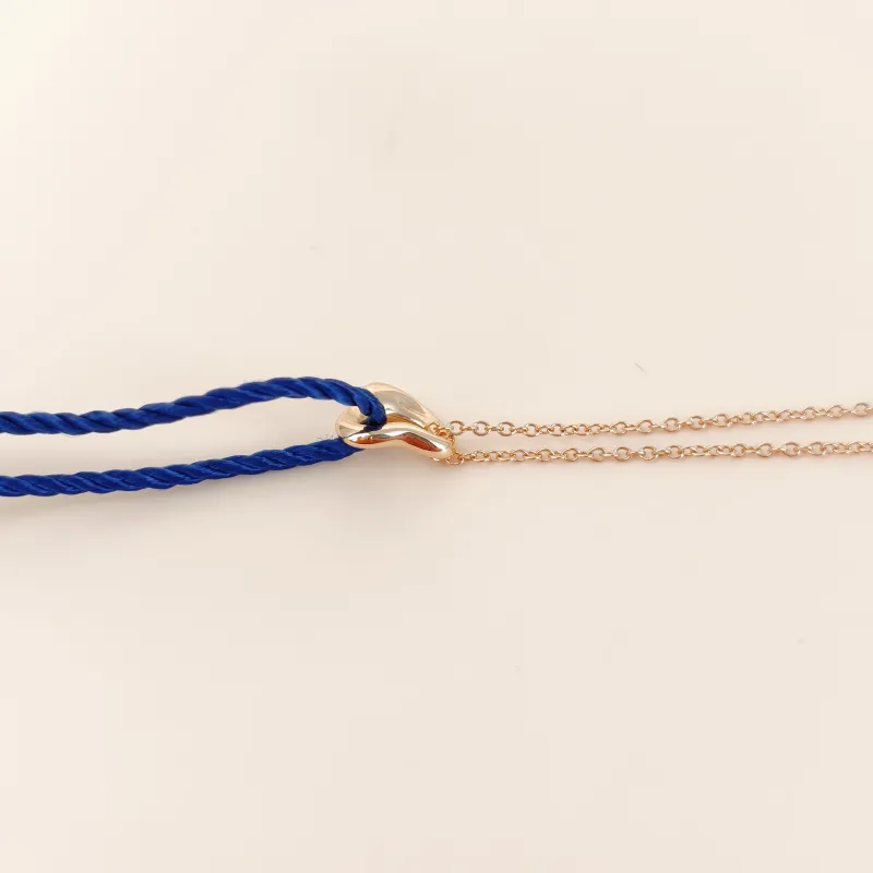 Tiffany&Co. Necklace Elsa Peretti Collection Open Heart Necklace Rose Gold 18KR ose Gold One Size41cm — cover view 3 of 9