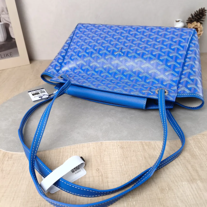 GOYARD Shoulder Bag Rouette Shoulder Bag Blue PVC Small 31 × 14 × 23 cm — detail view 6 of 12