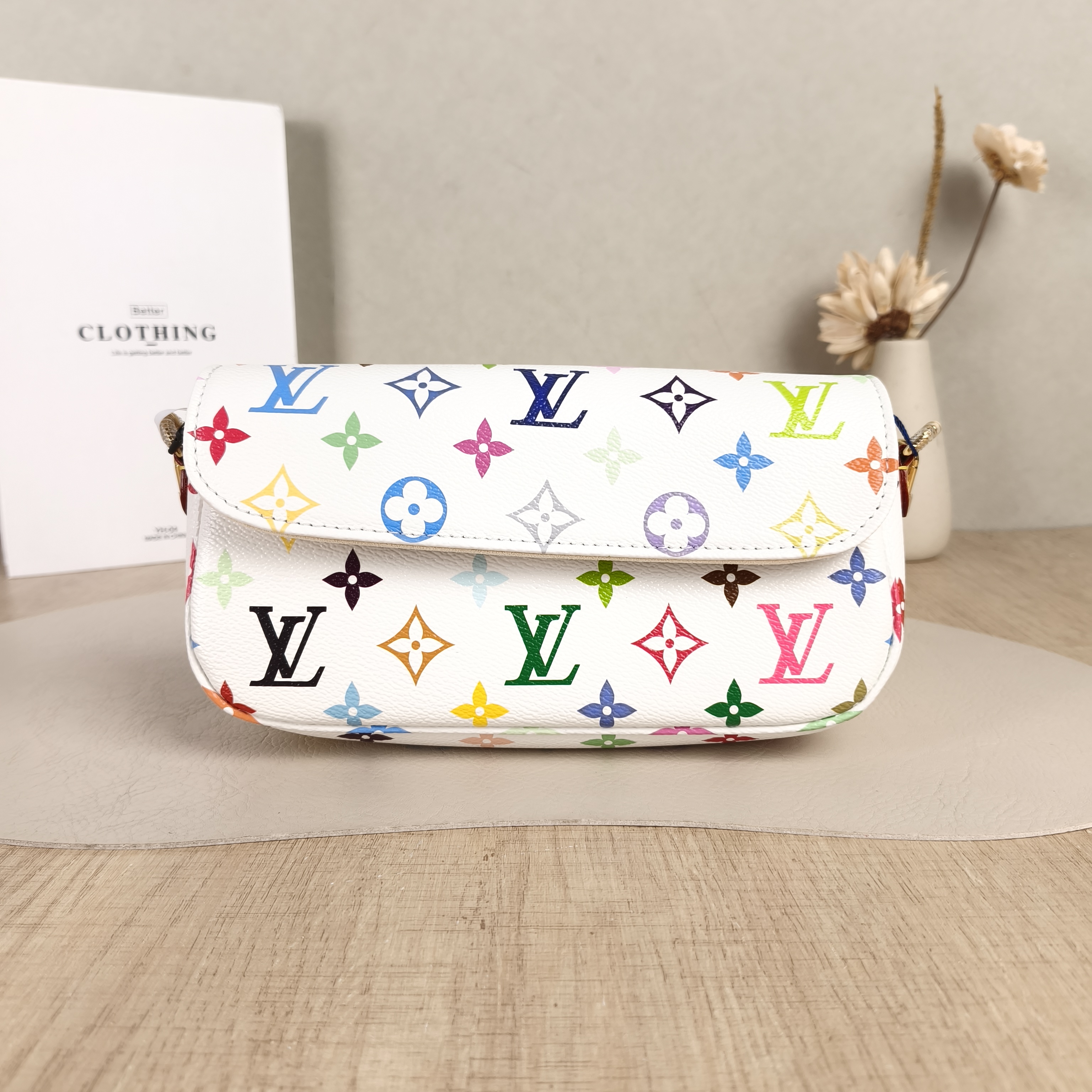 Louis Vuitton Crossbody Bag IVY Multicolore PVC Small23.5 × 4.3 × 12 cm