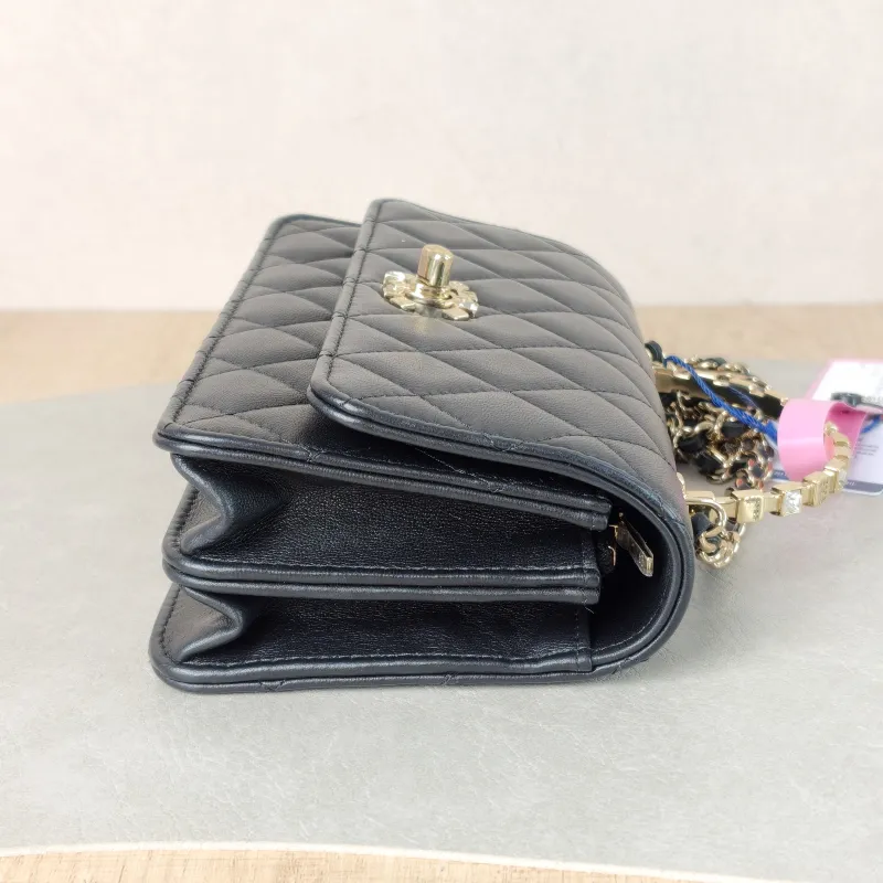 Chanel Crossbody Bag woc Black Lambskin One Size 19 × 6.5 × 10.5 cm — detail view 9 of 10