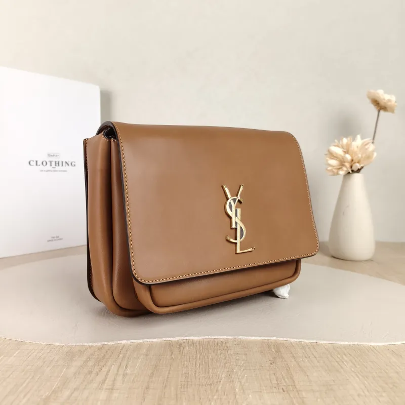 SAINT LAURENT Crossbody Bag Niki Besace Messenger Bag Caramel Calfskin Small 21.5 × 9.5 × 16 cm — cover view 5 of 5