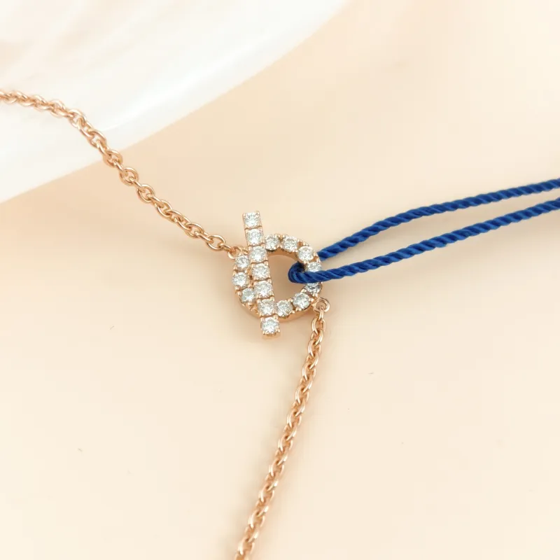 Hermès Bracelet Finesse QP avé Diamond Bracelet Rose Gold Diamond18KR ose Gold One Size16.5cm — cover view 5 of 6