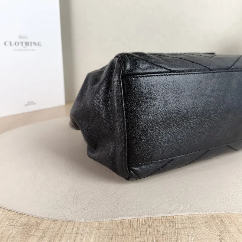 SAINT LAURENT Crossbody Bag NOLITA Black Lambskin Small 22 × 13 × 17.5 cm — detail view 11 of 11