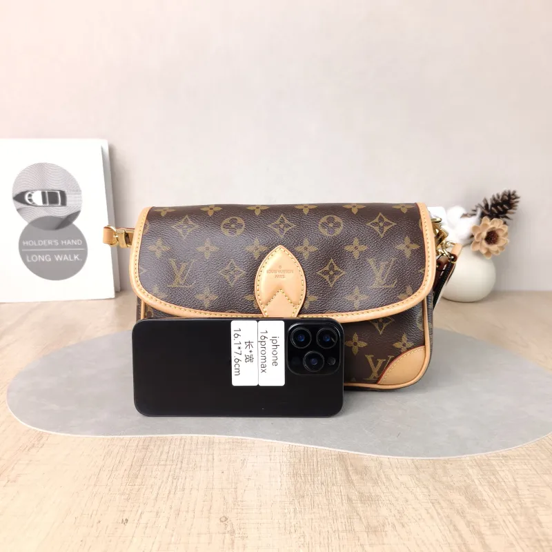 Louis Vuitton Crossbody Bag Diane Baguette Bag Shoulder Strap PVC Small 24 × 9 × 15 cm — cover view 2 of 6