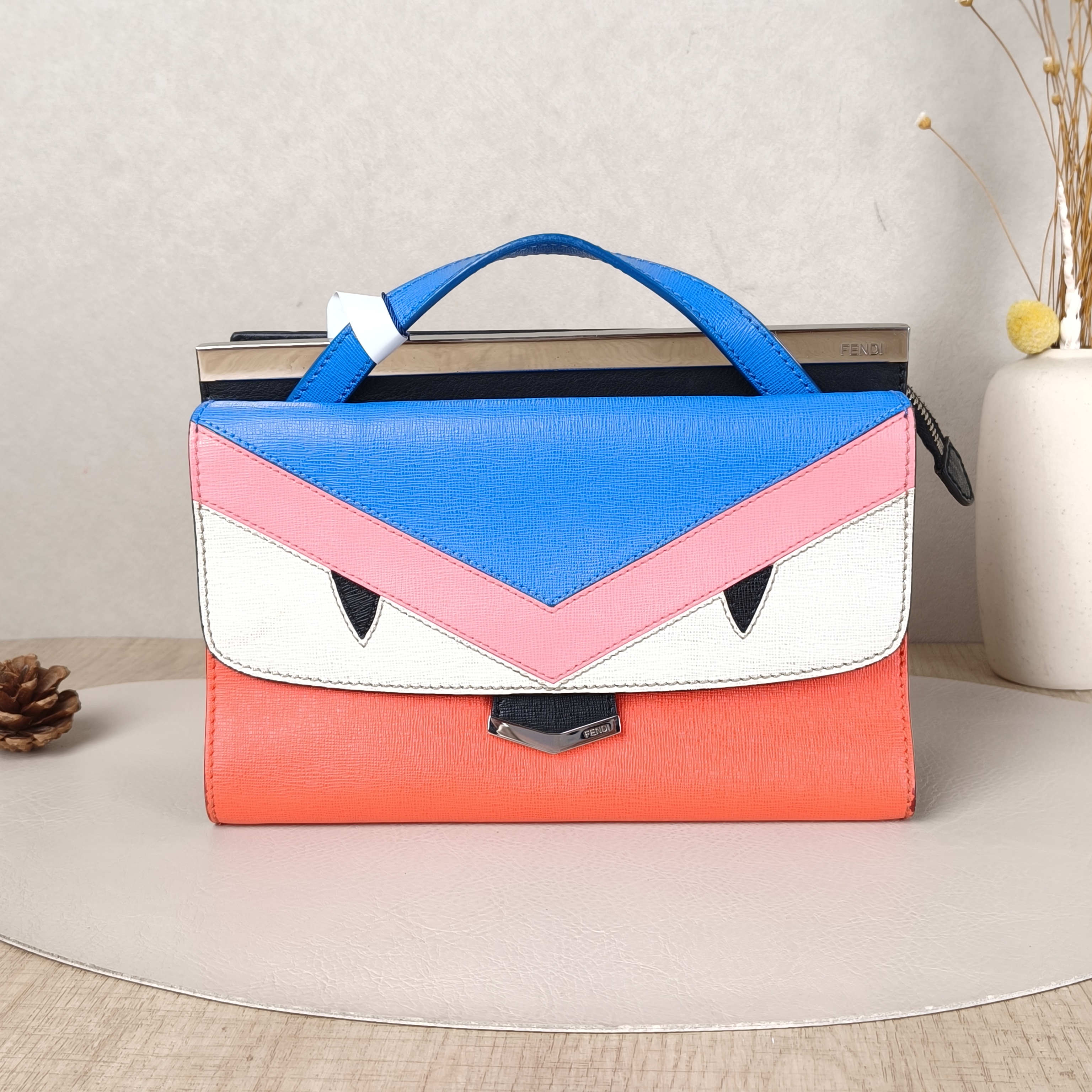 FENDI Crossbody Bag Crossbody Bag Red Calfskin One Size23 × 9 × 17 cm