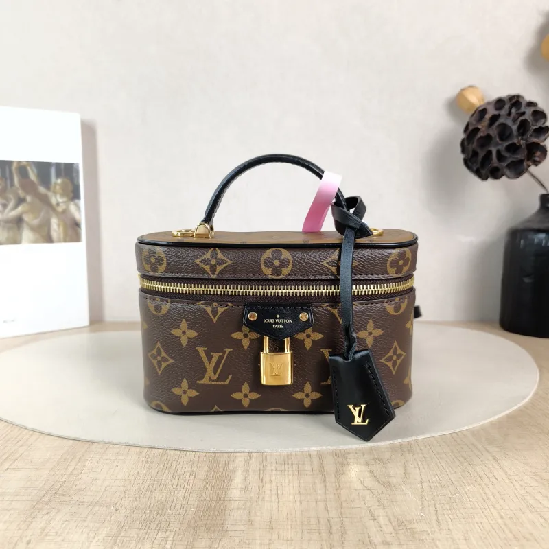 Louis Vuitton Shoulder Bag VANITY POUCH Cosmetic Bag Monogram PVC One Size 19 × 6.5 × 11.5 cm