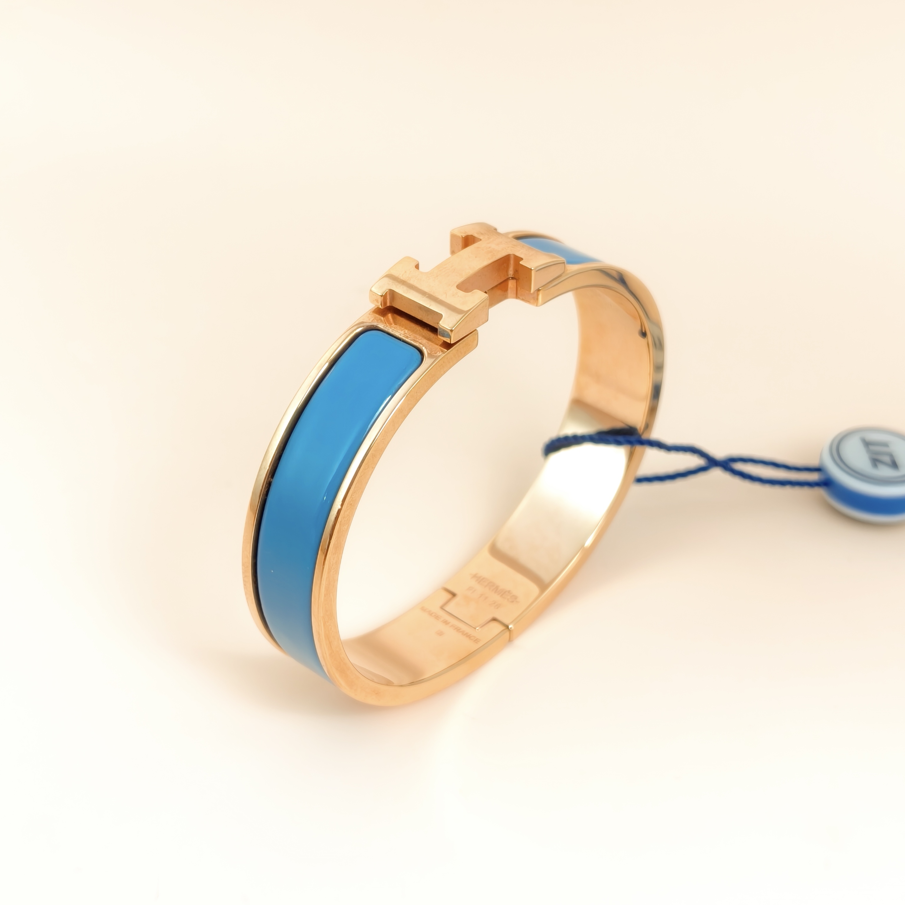 Hermès Bangle Clic HB angle Blue One Size16.5cm — cover view 6 of 7