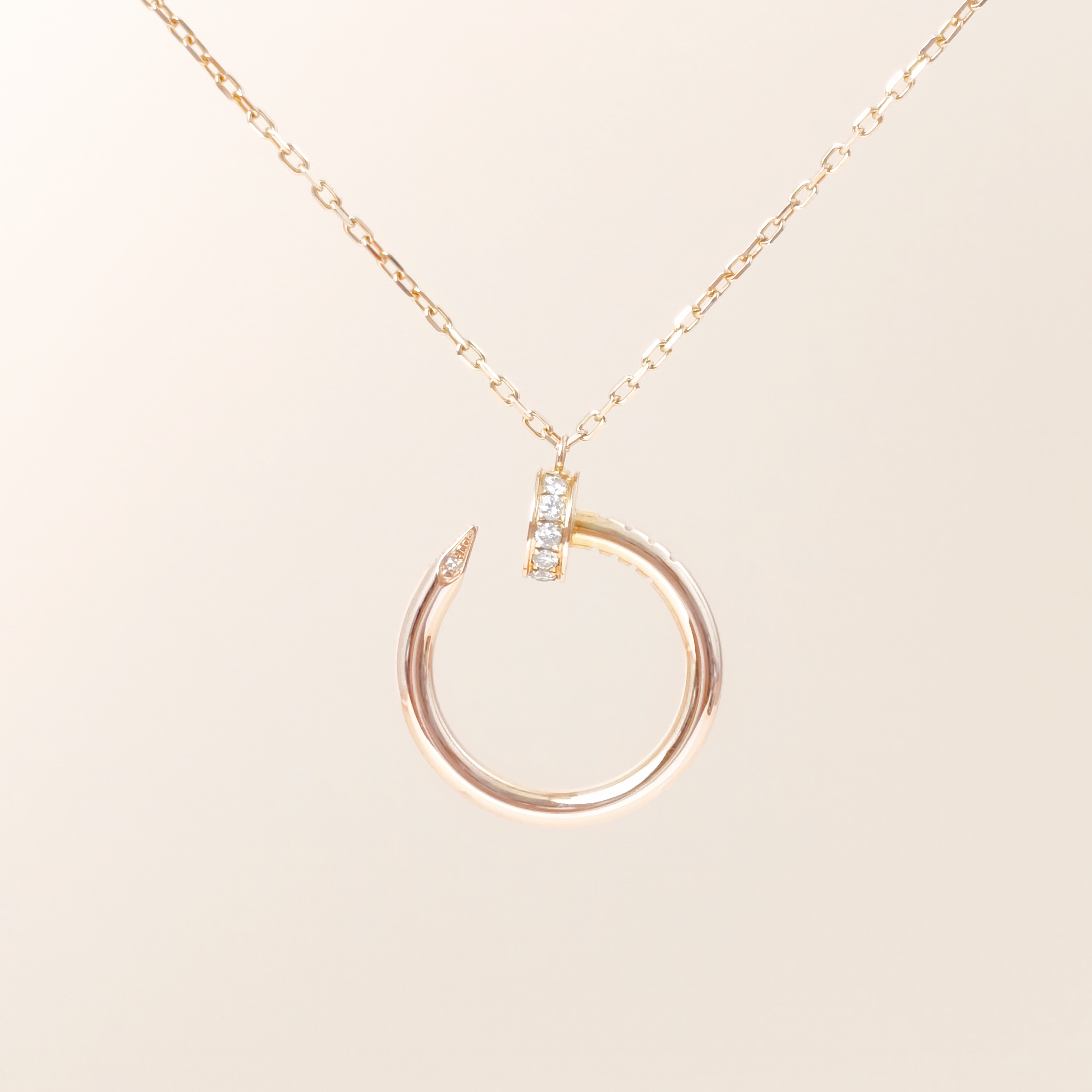 CARTIER Necklace Juste un Clou Necklace Rose Gold Diamond18KR ose Gold One Size42cm — cover view 6 of 11