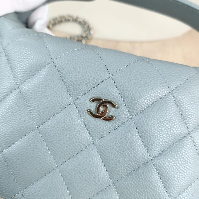 Chanel Crossbody Bag Crossbody Bag Blue Grained Calfskin One Size 21.5 × 7.5 × 19 cm — detail view 11 of 12