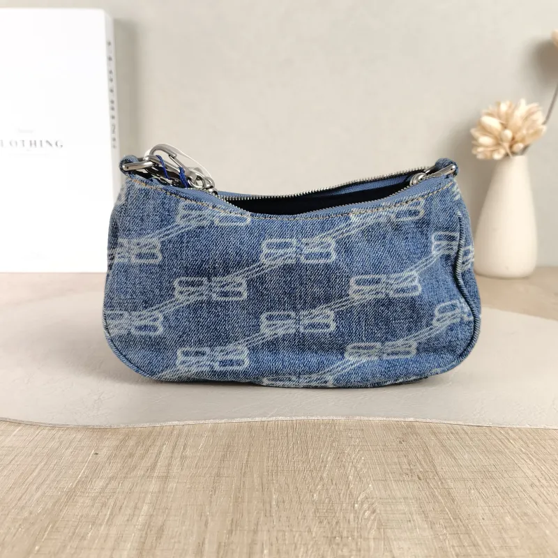 BALENCIAGA Shoulder Bag LE CAGOLE woc Blue Mini 21 × 4.5 × 13 cm — cover view 5 of 5