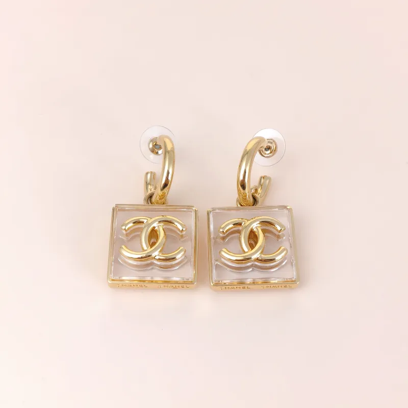 Chanel Earrings c Logo Earrings Gold · One Size — cover view 2 of 7