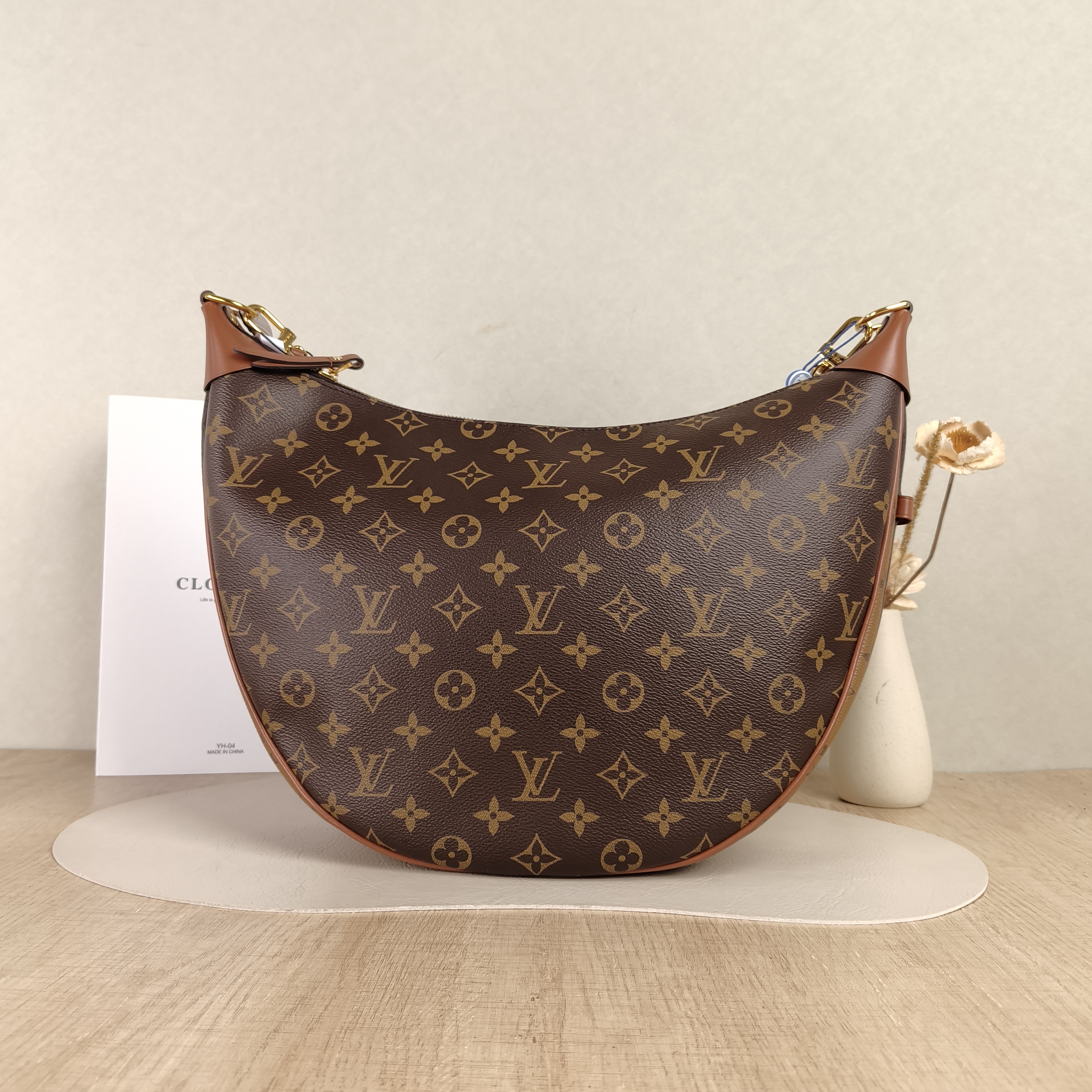 Louis Vuitton Crossbody Bag Loop Hobo Monogram PVC One Size38 × 10 × 26 cm