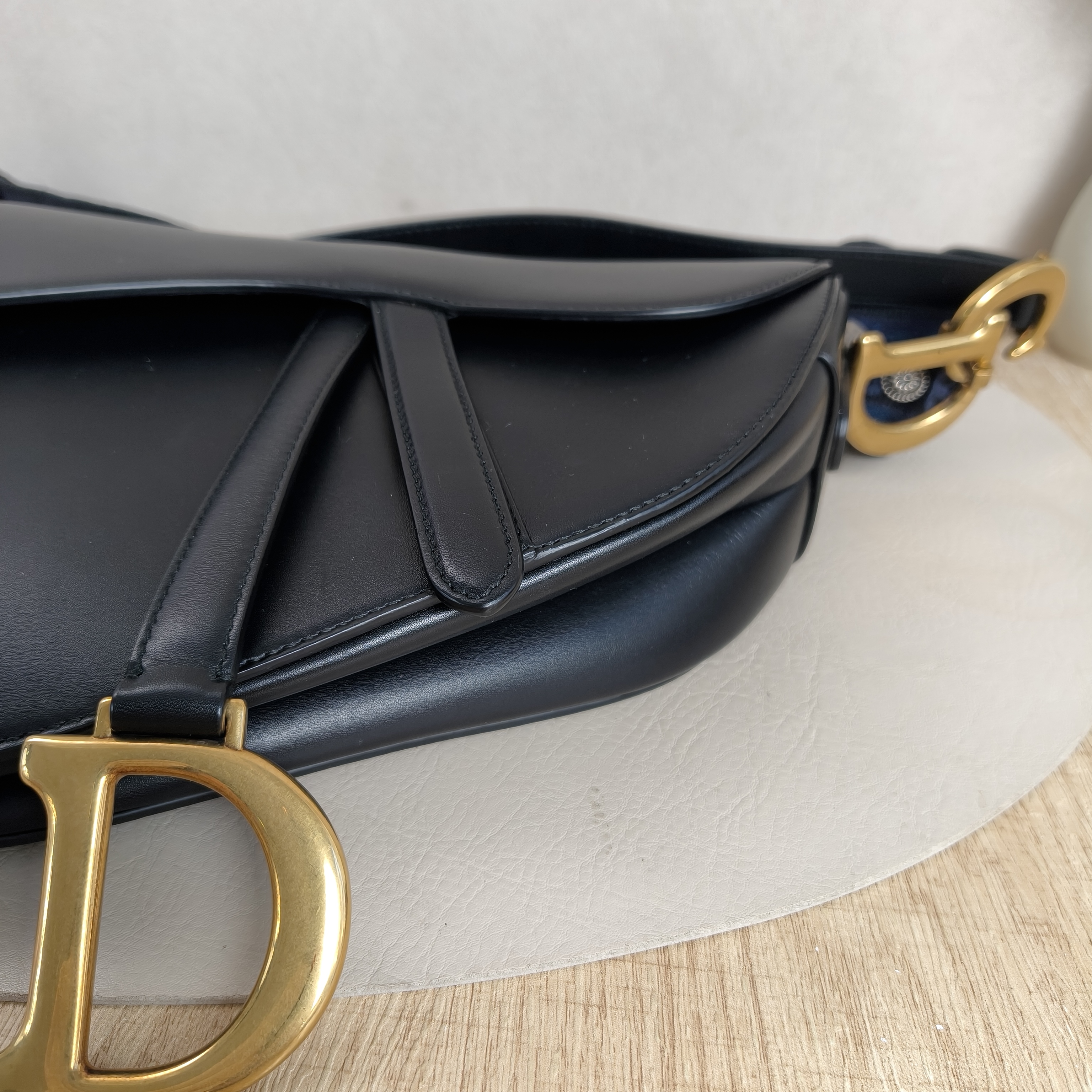DIOR Top Handle Bag Saddle Black Calfskin Medium25.5 × 6.5 × 20 cm — cover view 2 of 12