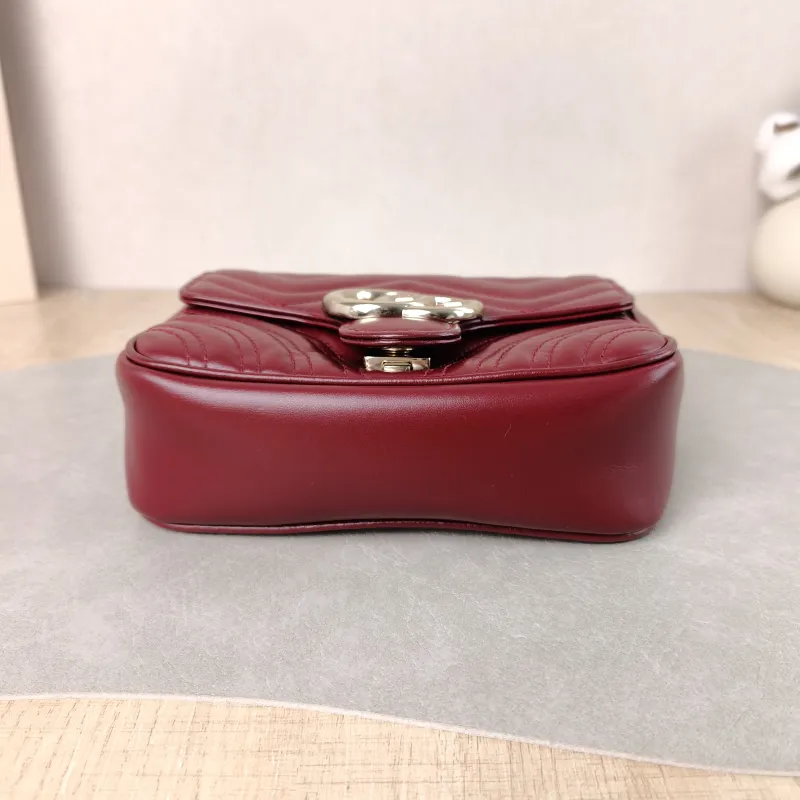 GUCCI Crossbody Bag GG Marmont Marmont Edition Calfskin Mini 17 × 6 × 13 cm — cover view 3 of 6