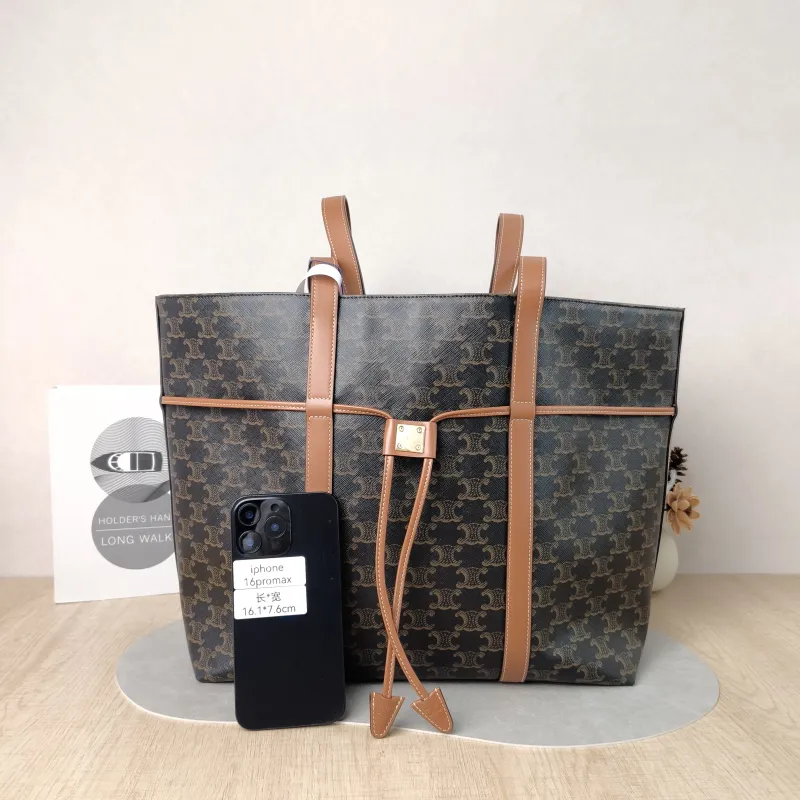 CELINE Shoulder Bag Cabas Tote Bag Monogram PVC One Size 34.5 × 16 × 31 cm — cover view 2 of 6