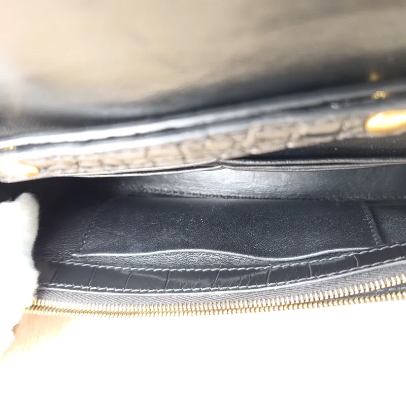 BALENCIAGA Crossbody Bag Hourglass Hourglass Bag woc Black CC alfskinmini19.5 × 5 × 12 cm — detail view 10 of 11