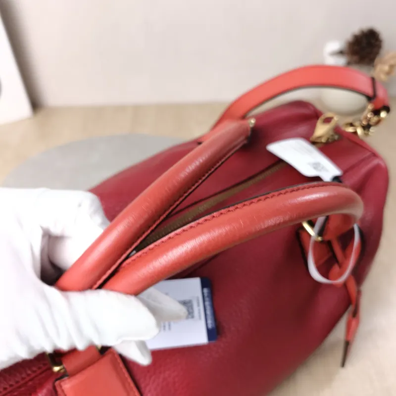 LOEWE Top Handle Bag Top Handle Bag Red Calfskin One Size34 × 16 × 18 cm — detail view 11 of 15