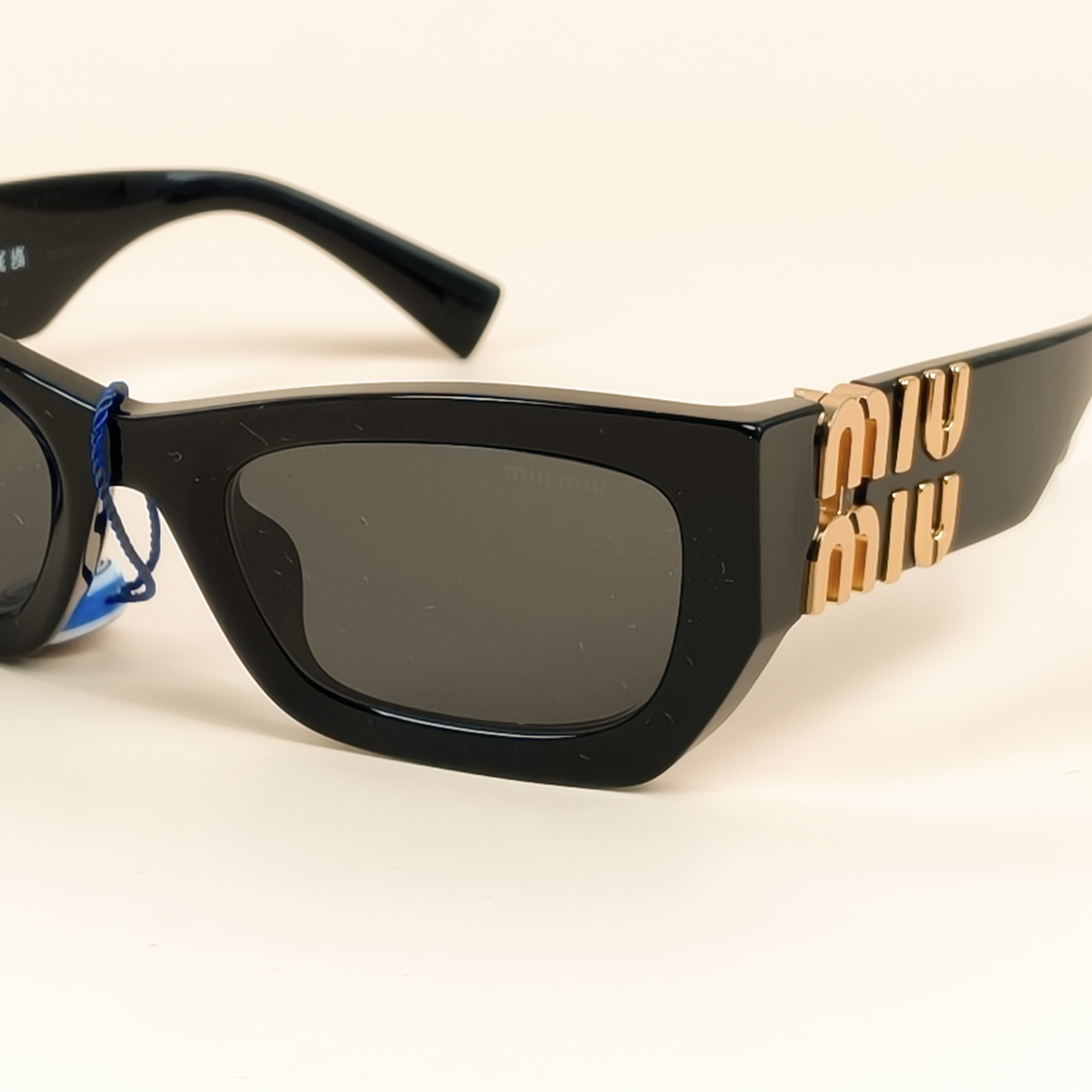 Miumiu Eyewearlogo Black PVC One Size — cover view 6 of 9
