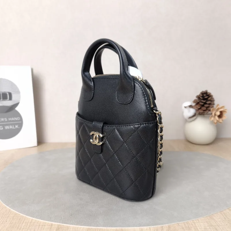 Chanel Top Handle Bag25a Edition Top Handle Bag Black Grained Calfskin One Size15.5 × 6.5 × 8.5 cm — cover view 3 of 5