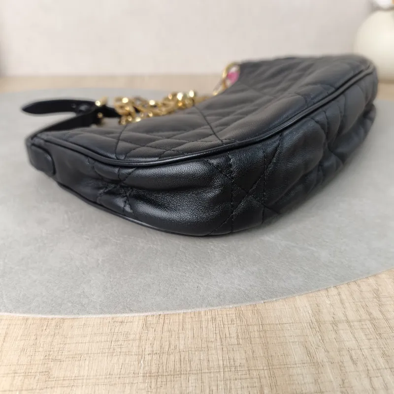 DIOR Shoulder Bag CD Lounge Black Lambskin One Size26 × 5.5 × 15 cm — detail view 4 of 10
